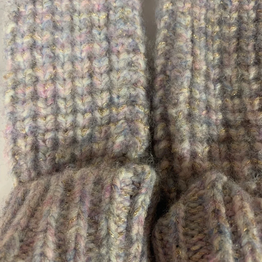 Anthropologie Maeve mittens purple shimmer new without tags